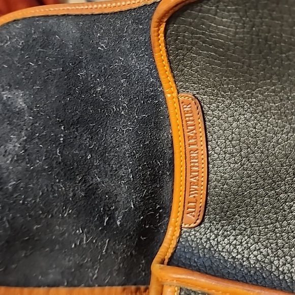 Vintage Dooney & Bourke Black Brown All Weather Leather Crossbody/Shoulder Bag - Picture 9 of 9